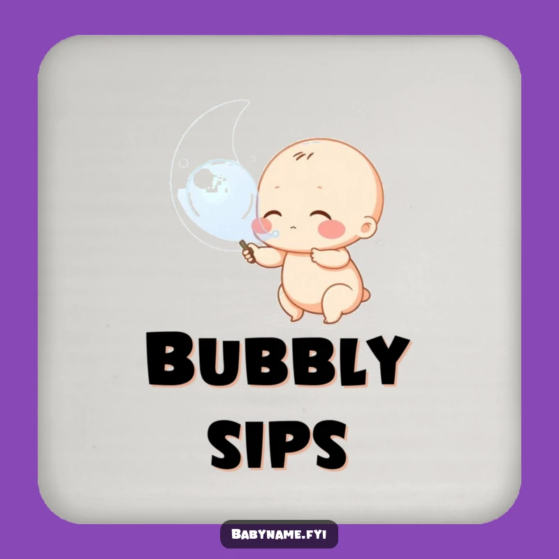 Funny Baby Bubble Coaster Set: Protect Surfaces with Playful Charm