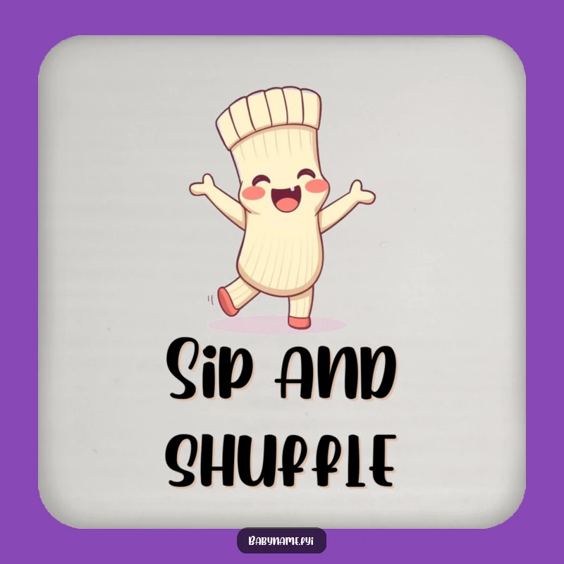 Funny Baby Sock Coasters - Protect Surfaces with Silly Dancing Charm