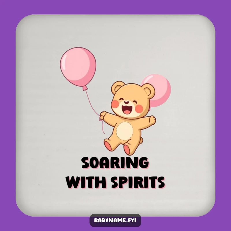 Funny Coaster: Teddy Bear's Balloon Ride - Protect Your Surface!