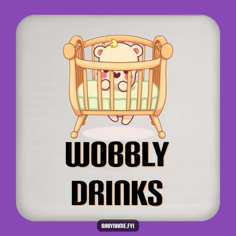 Funny Crib Railing Coasters - Protect Surfaces with Parenting Humor