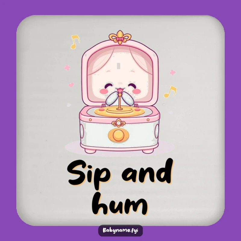 Funny Lullaby Music Box Coasters - Protect Surfaces with Melodic & Whimsical Charm