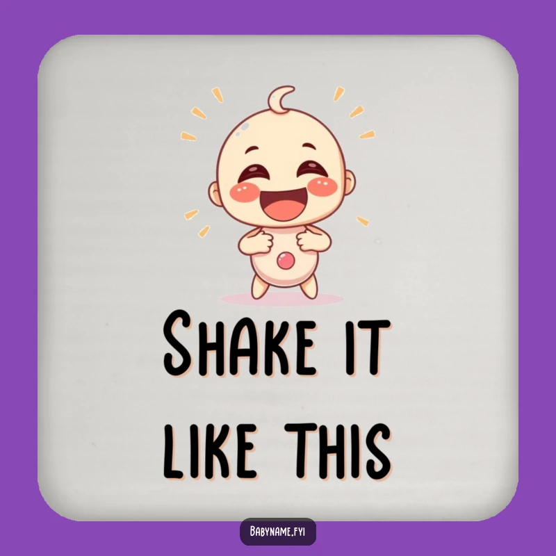 Funny Shaking Rattle Drink Coaster - Protect Surfaces with Playful Charm