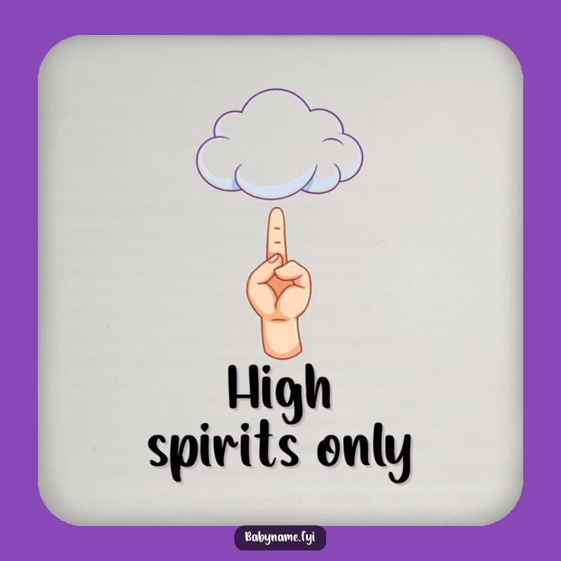 Funny Dreamy Coaster: Tiny Hand Cloud Decor - Unique Funny Gift