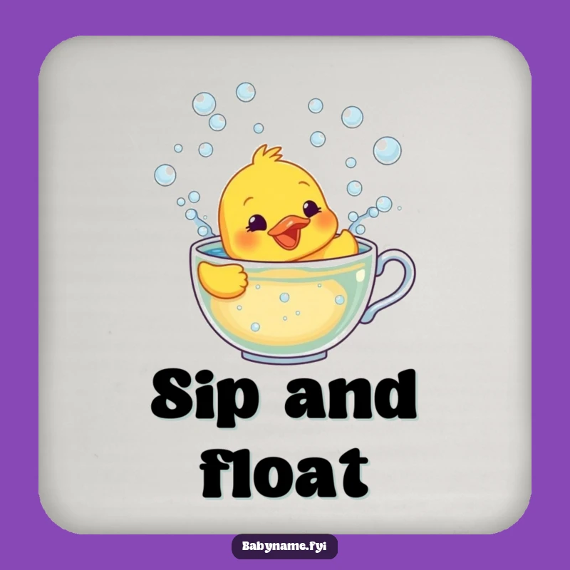 Funny Rubber Ducky Coaster: Protect Surfaces with Frantic Duck Art, Gift