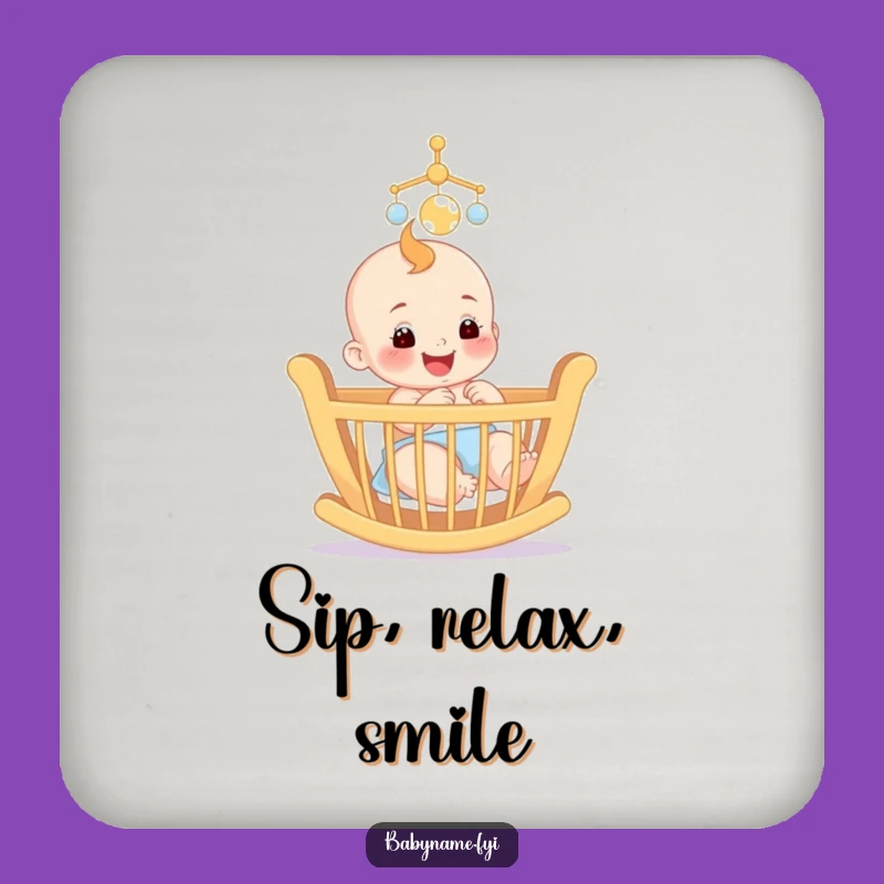 Funny Baby Mobile Coaster: Protect Surfaces with this Little Dreamer!