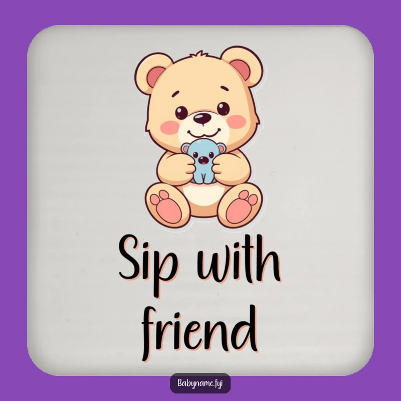 Funny Teddy Bear Coasters - Protect Surfaces with Adorable & Nostalgic Charm