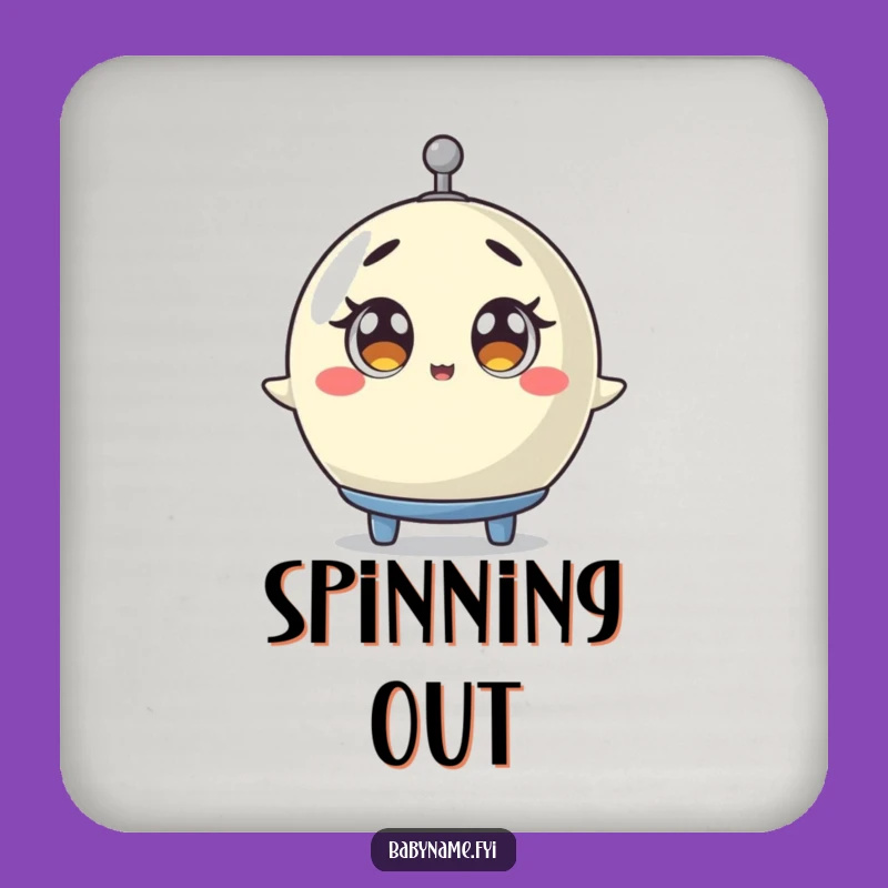 Funny Baby Mobile Coaster - Surprised Spinner Drink Protector Gift