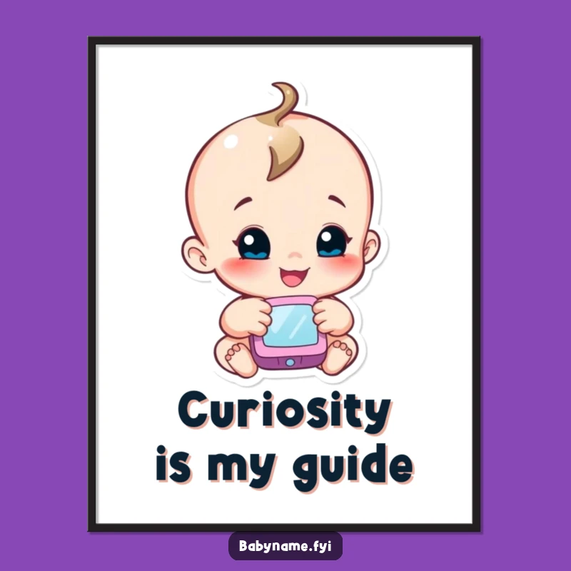 Funny Baby Wonder Poster: Charming Character Art for Inspiring Spaces
