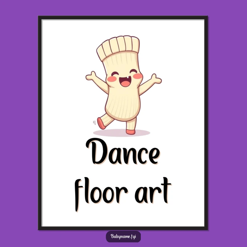 Funny Baby Sock Poster - Whimsical Wall Art for a Playful & Cheerful Space