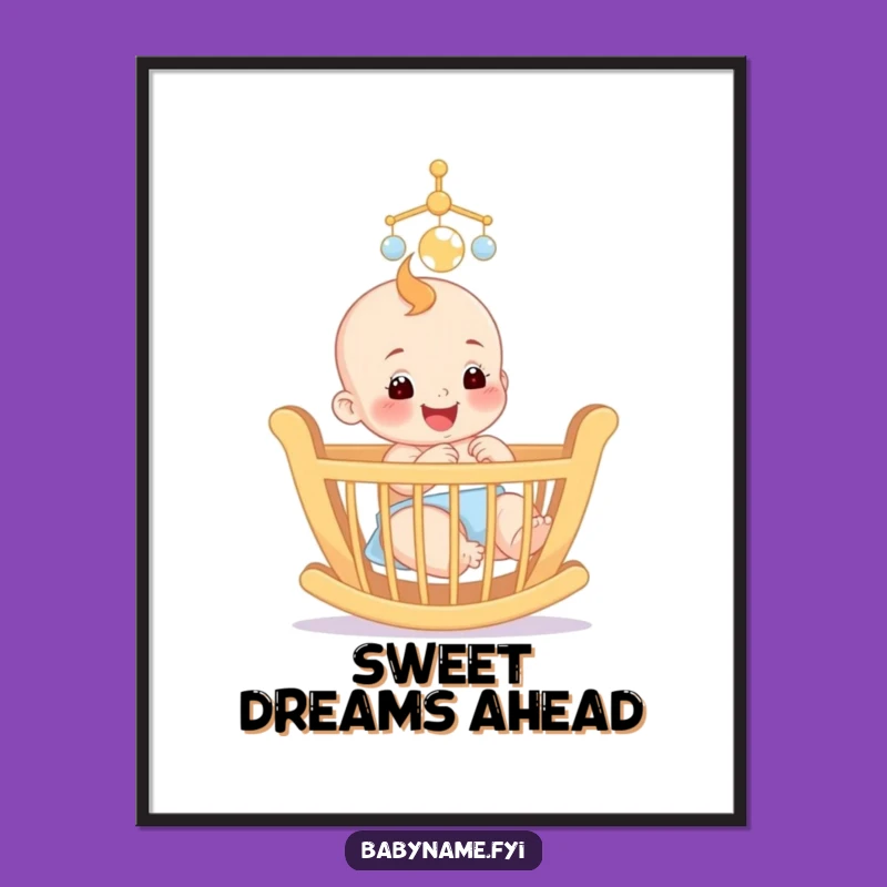 Funny Baby Mobile Poster: Decorate with Joyful Infant Wonders!