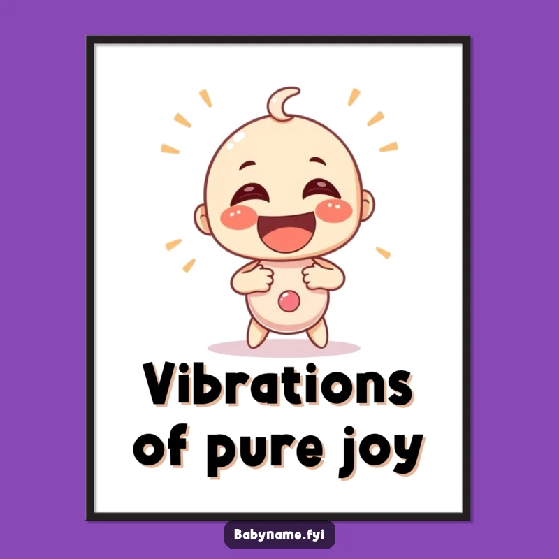 Funny Shaking Rattle Poster - Energetic Nursery Decor & Gift