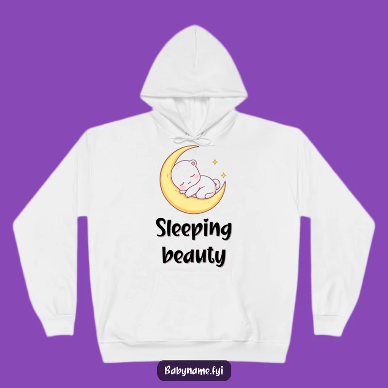 Cozy Funny Sleepy Animal Hoodie, Moon Snuggle Design for Warmth
