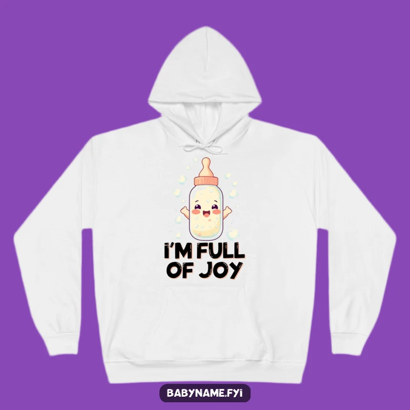 Funny Baby Bottle Hoodie - Bubbly Comfort Gift for Fun