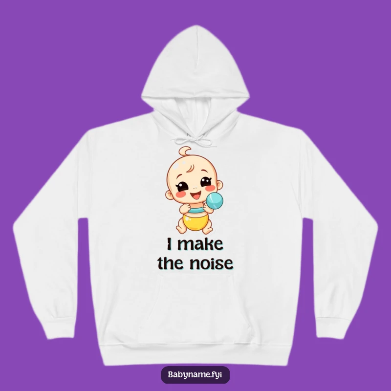 Funny Baby Rattle Hoodie - Cozy Shaker Sweatshirt for Fun