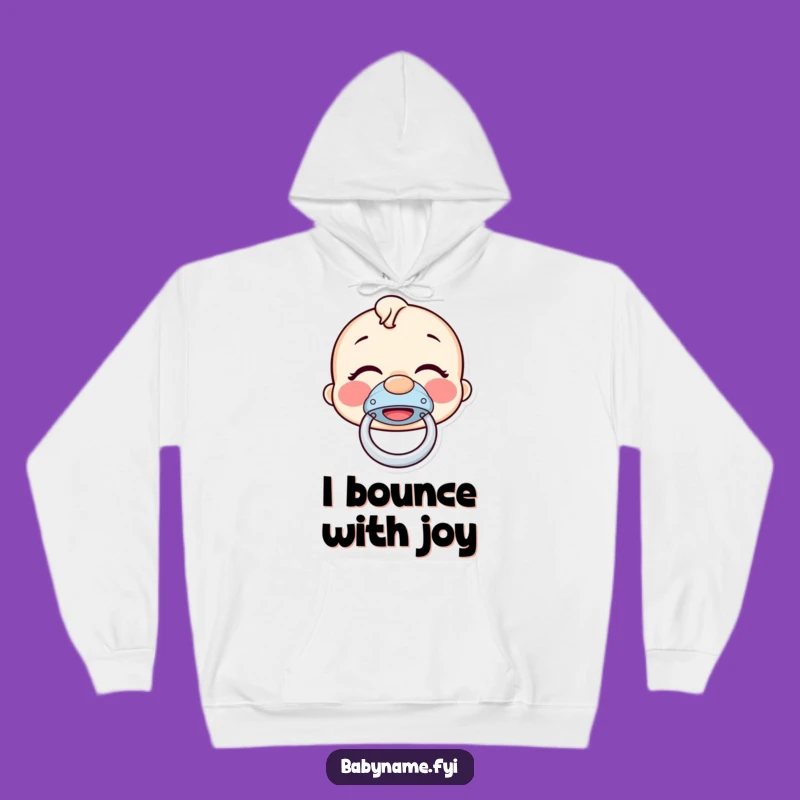Funny Pacifier Hoodie - Giggling Bouncer Cozy Gift for Fun