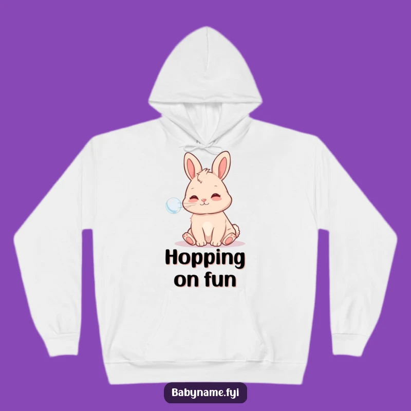 Cozy Funny Baby Bunny Bubble Hoodie: Warmth with a Playful Bunny