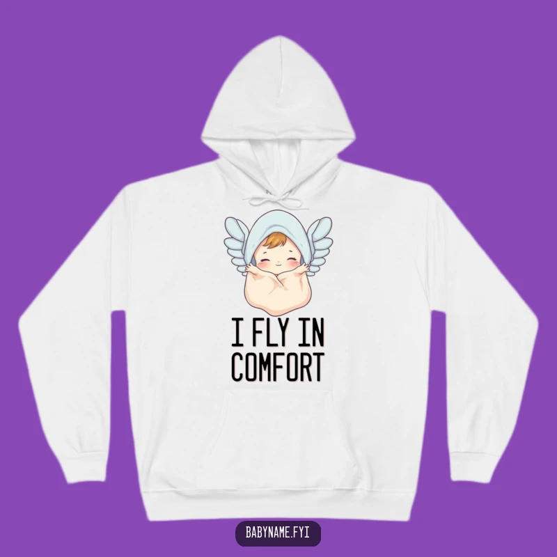Funny Baby Blanket Hoodie - Flapping Wings Comfort Gift