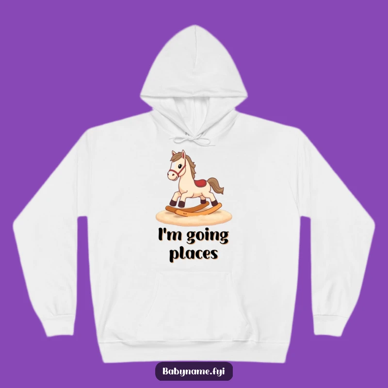 Funny Rocking Horse Sweatshirt - Cozy Tiny Legs Galloping Hoodie, Perfect Gift