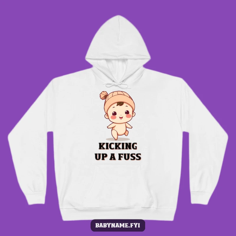 Funny Baby Kicking Legs Hoodie – Cozy & Hilarious Playful Character Wear