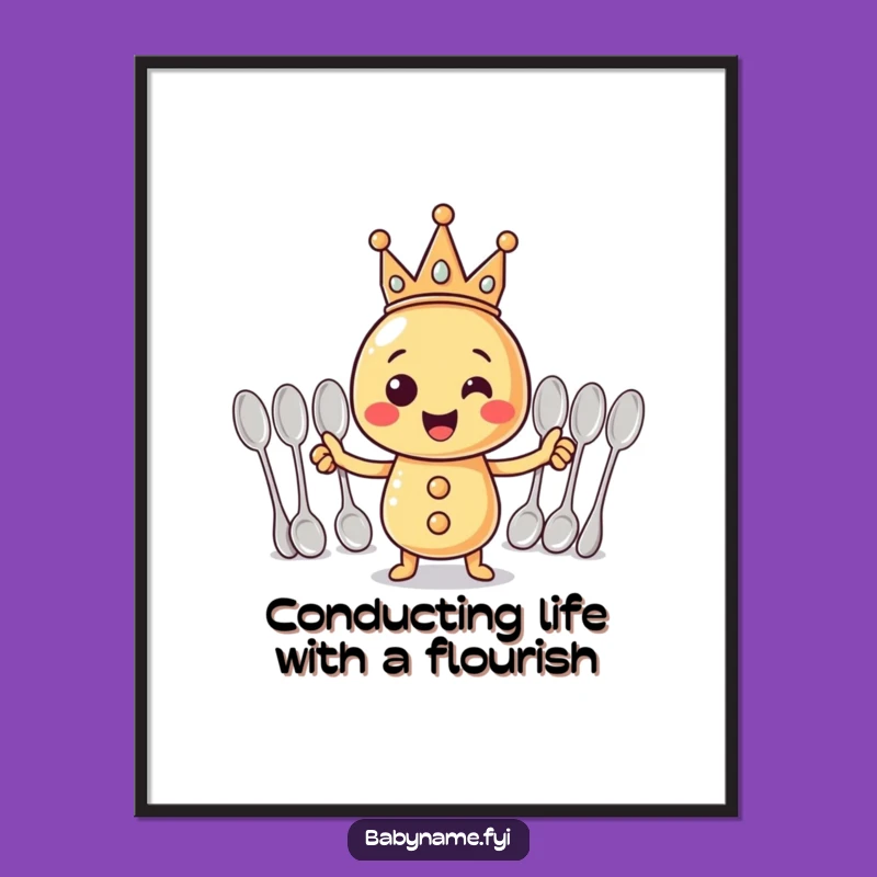 Free Printable Wall Art: Funny Rattle Maestro, Quirky Downloadable Decor Gift!