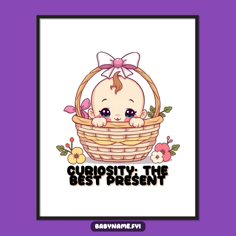Free Printable Baby Basket Art: Funny Peek-a-Boo Downloadable Nursery Decor