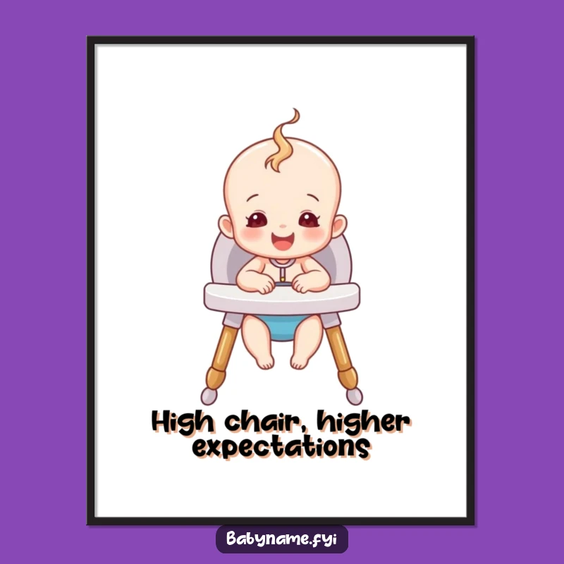 Free Printable Baby Wall Art: Cozy High Chair Fun Downloadable Decor!