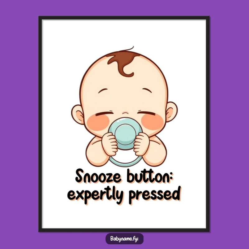 Free Printable Wall Art: Sleepy Baby Pacifier, Funny Downloadable Decor for Serene Spaces!