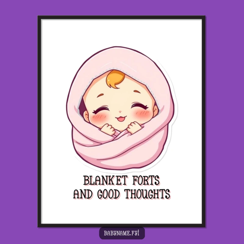 Funny Free Printable Wall Art: Cozy Baby Bliss, Peaceful Downloadable Decor