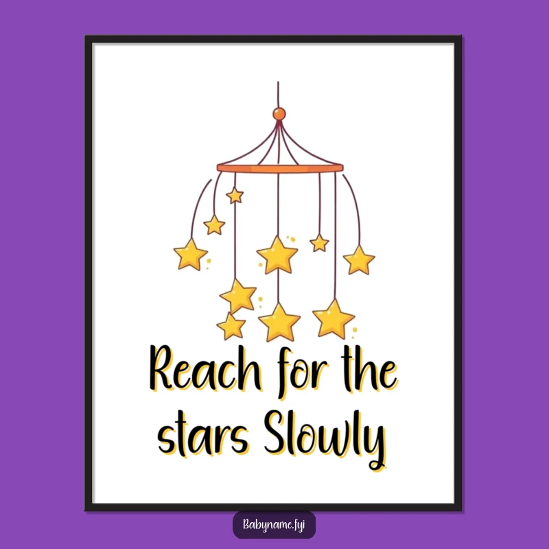 Funny Free Printable Wall Art: Curious Mobile Stars, Downloadable Home Decor Gift