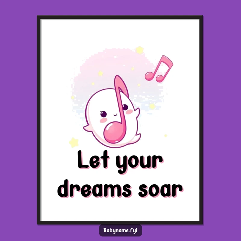 Free Printable Wall Art: Lullaby Note Serenity, Charming DIY Downloadable Decor!