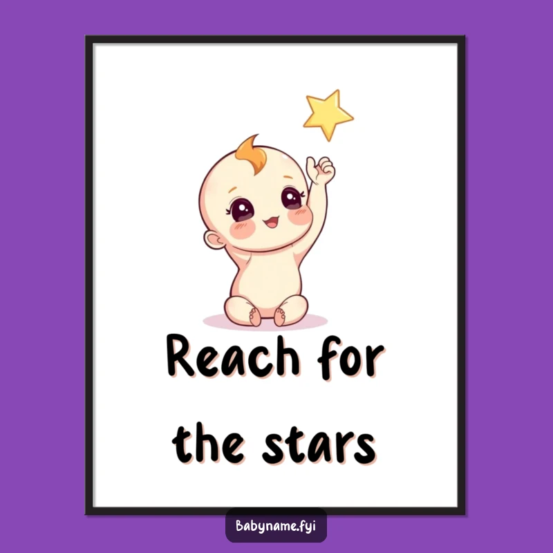 Free Printable Wall Art: Curious Star Seeker Baby - Funny Downloadable Decor