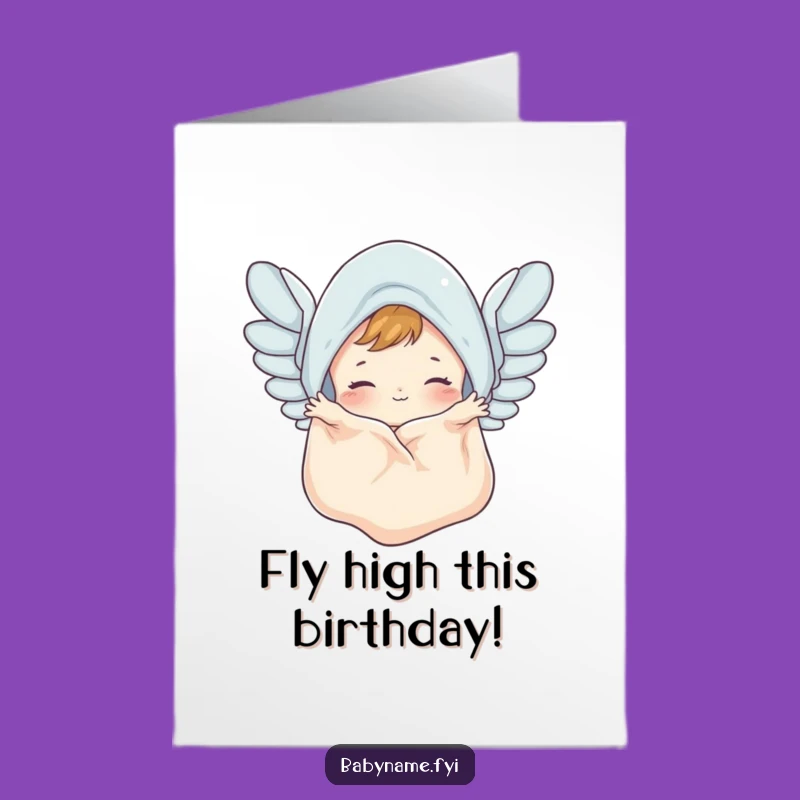 Free Printable Birthday Card: Flying Blanket Fun - Downloadable Gift