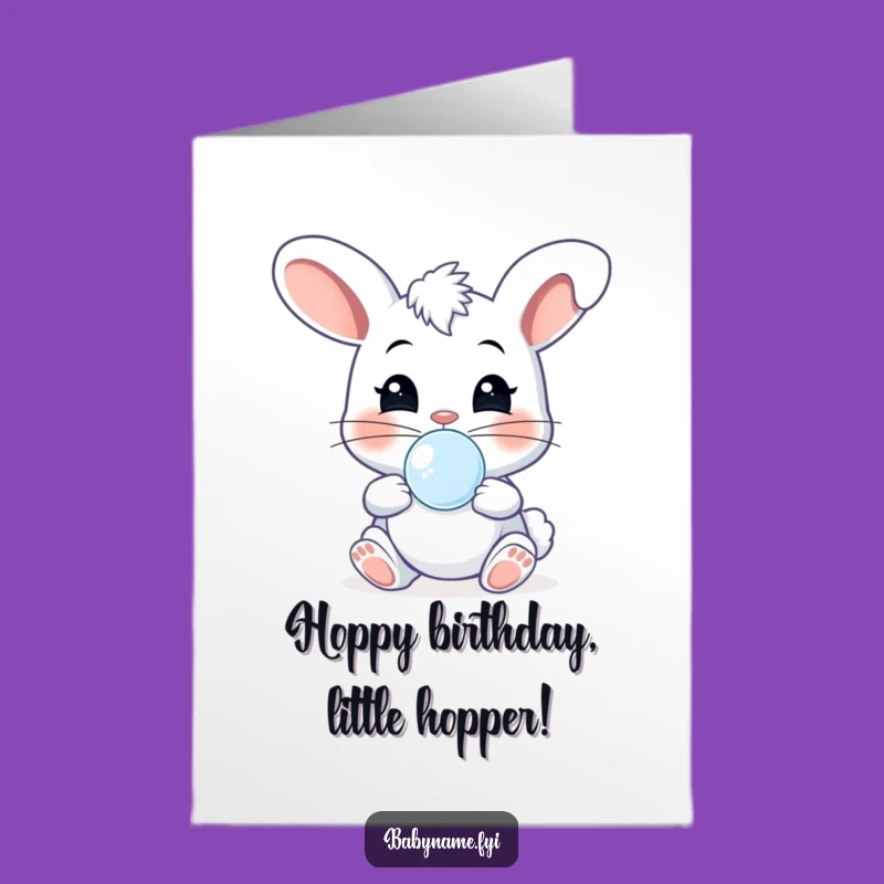 Free Printable Funny Birthday: Cheeky Bunny Bounce Card, Downloadable Celebration