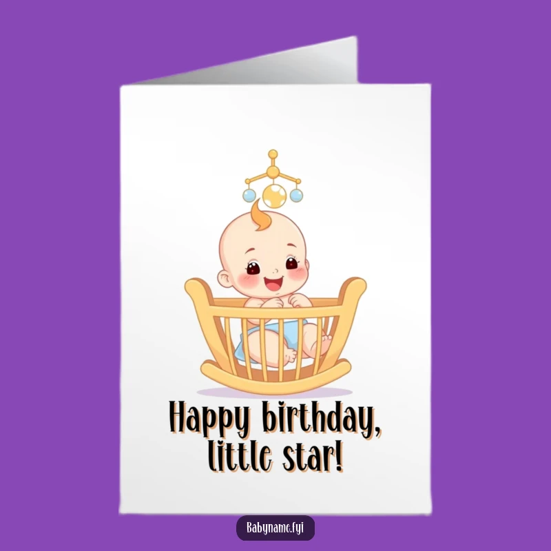 Free Printable Funny Baby Birthday Card - Joyful Mobile Fun Downloadable