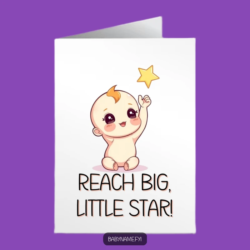 Free Printable Birthday Card: Star Seeker Baby - Funny Downloadable Gift