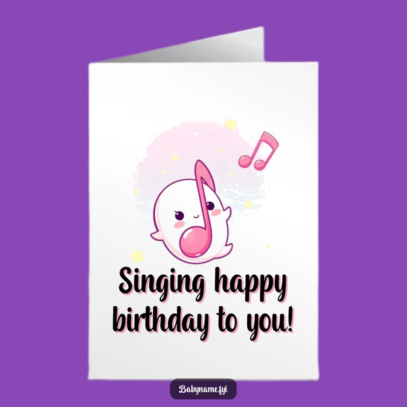 Free Printable Birthday Card: Sweet Lullaby Note, Gentle Humor Downloadable Gift!