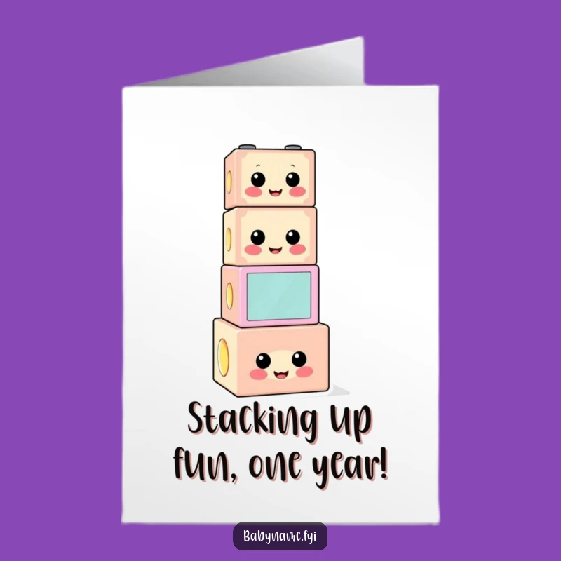 Free Printable Birthday Card: Funny Building Block Stack, A Hilarious DIY Downloadable Gift!