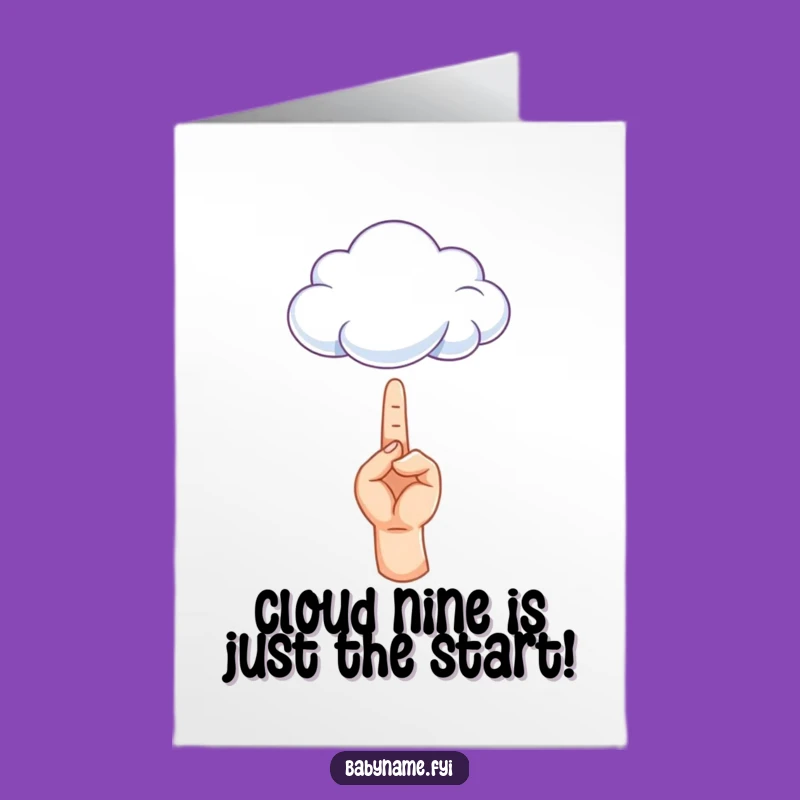 Free Printable Congrats Card: Tiny Hand Cloud, Funny Downloadable Gift for Any Occasion!