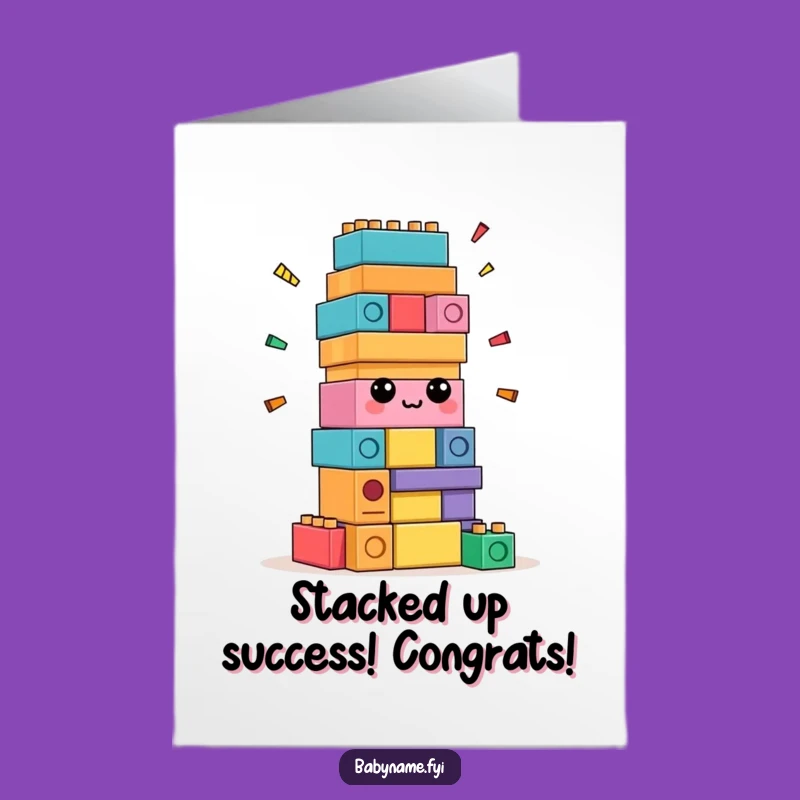 Free Printable Congrats Card: Blockhead Achievement, Funny Downloadable Gift