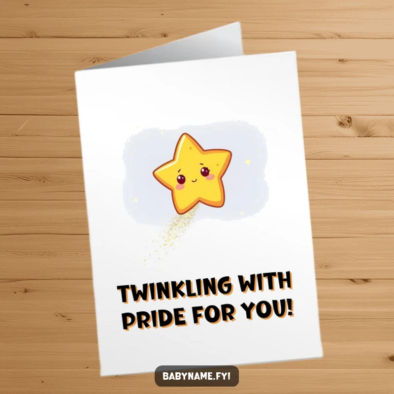 Funny Free Printable Star Congratulations Card: Star leaving a glittery trail, a stellar celebratory DIY gift.