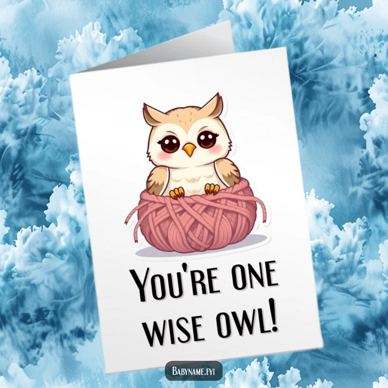 Funny free printable congratulations card with a cute baby owl peeking from its nest, celebrating a special achievement with joy.
