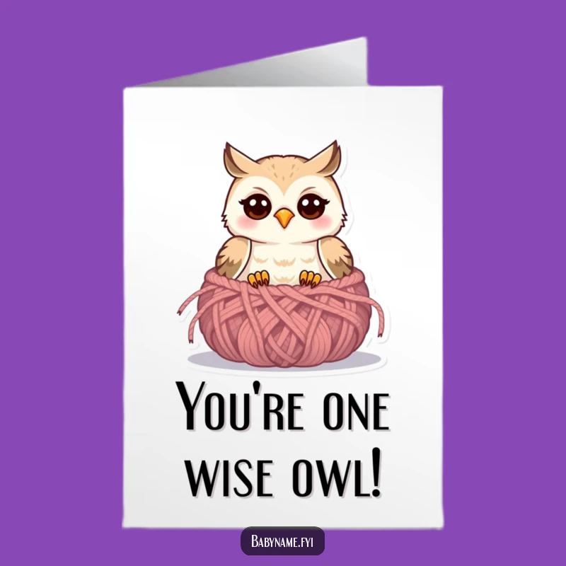 Free Printable Baby Owl Congratulations Card - Downloadable Joyful Owl Gift