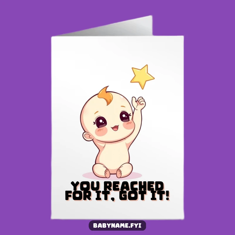 Free Printable Congrats Card: Star Seeker Baby - Funny Downloadable Gift