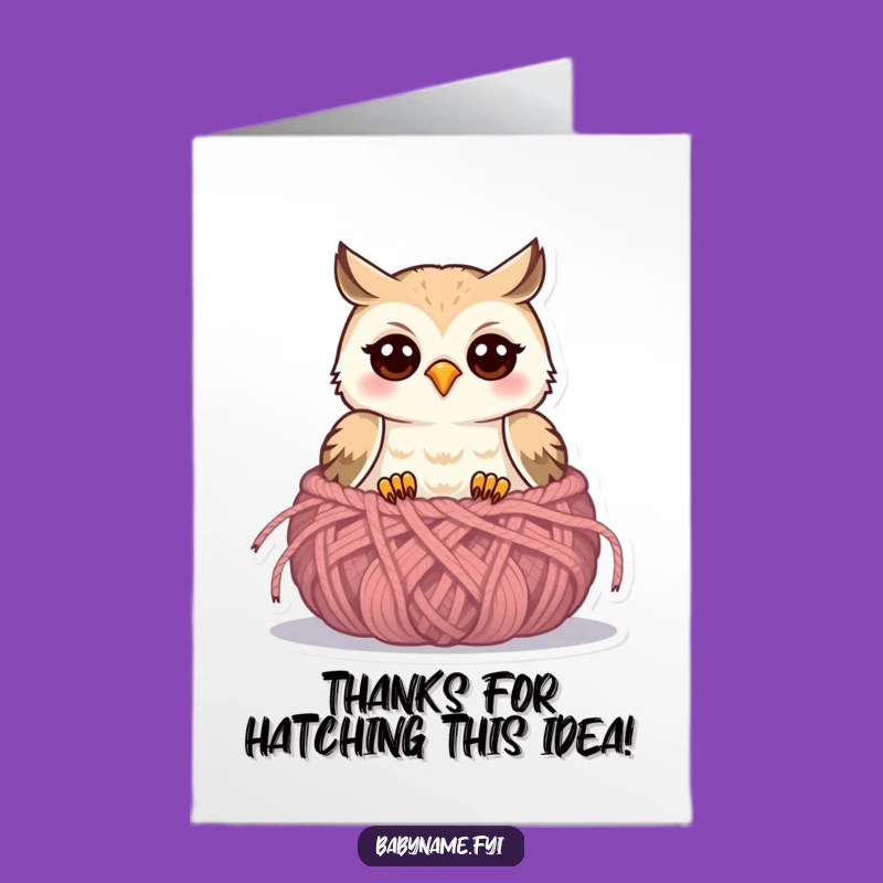 Free Printable Baby Owl Thank You Card - Adorable Downloadable Owl Gift