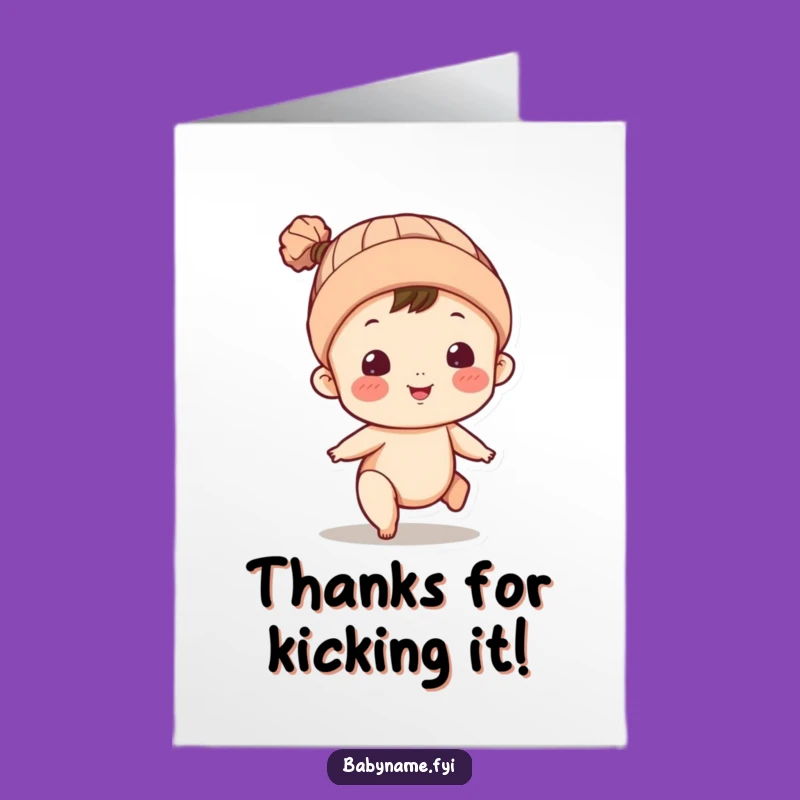 Free Printable Thank You Card: Baby Expressing Gratitude, Downloadable Thanks