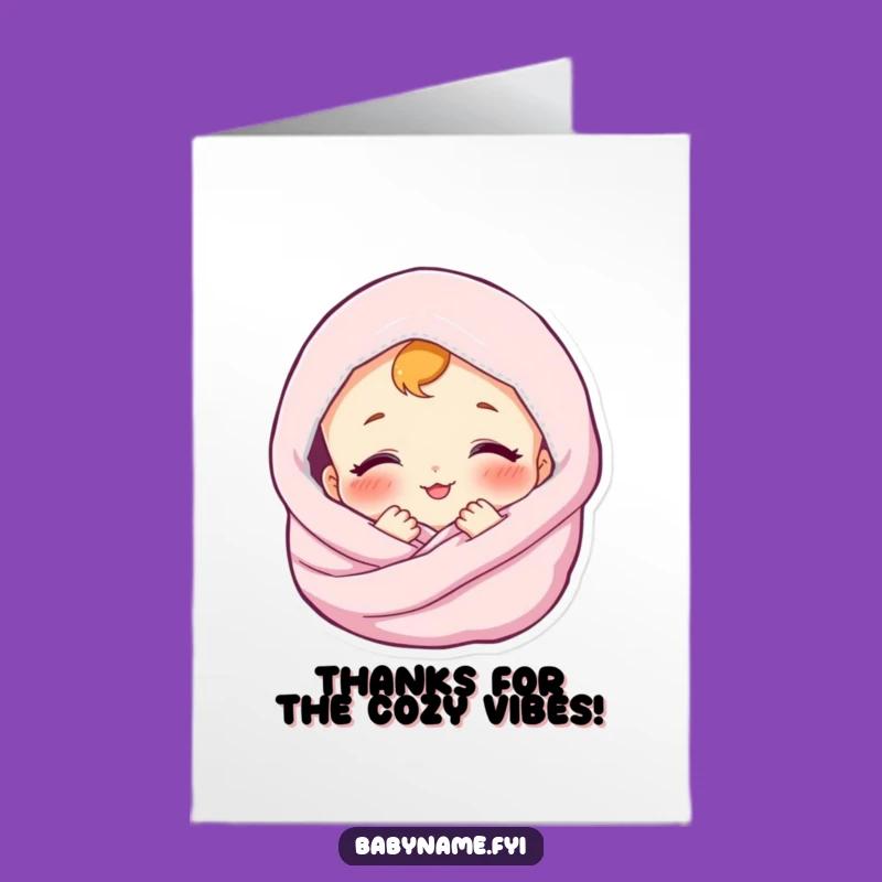 Free Printable Thank You Card: Baby's Sweetest Thanks, Downloadable Gratitude