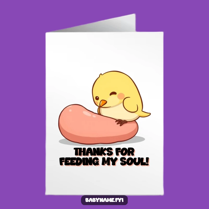 Free Printable Thank You Card: Bird's Feast, Downloadable Appreciation Gift