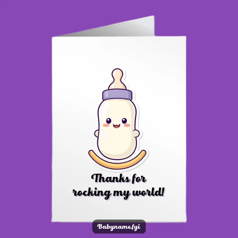 Free Printable Thank You Card: Happy Bottle, Hilarious DIY Downloadable Gift