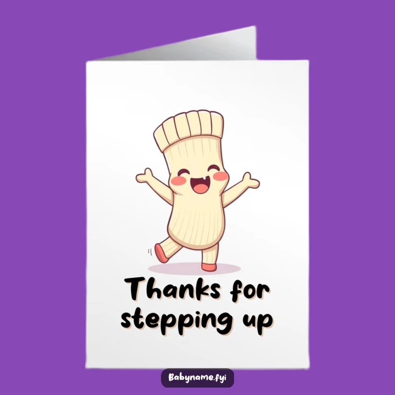 Free Printable Thank You Card: Silly Sock Dance - Funny & Quirky DIY