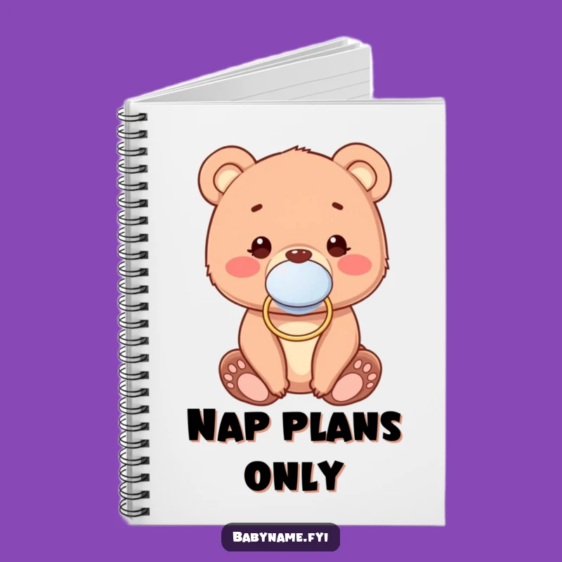 Funny Baby Bear Pacifier Notebook: Cute Cub Notes for Your Ideas